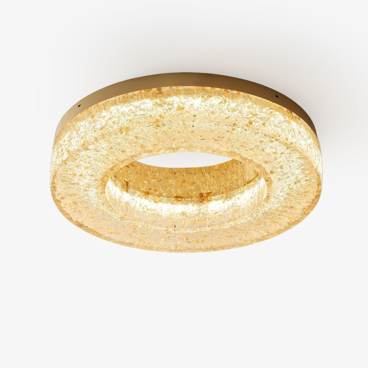 Dovira Ice Crack Circle Resin Ceiling Lamp