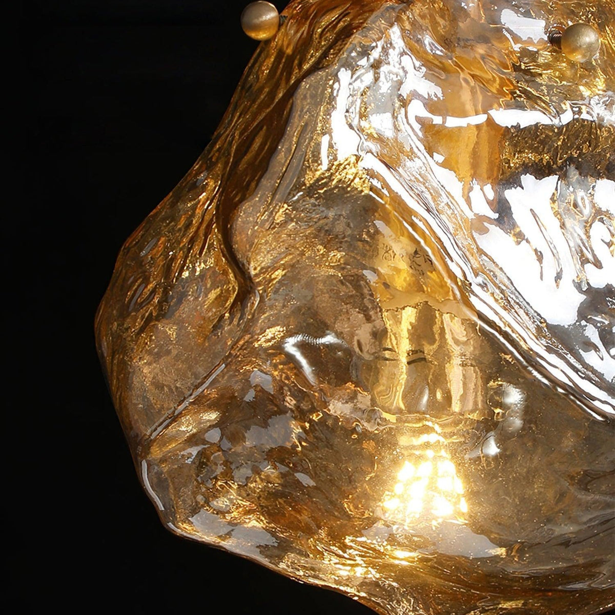Jabeval Glass Pendant Light Brass