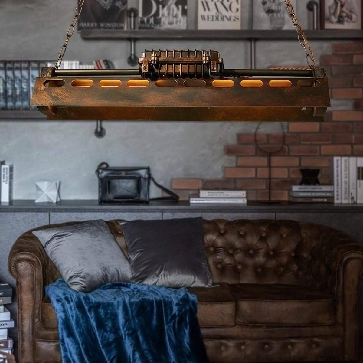 Rikelor Chandelier Industrial Steampunk