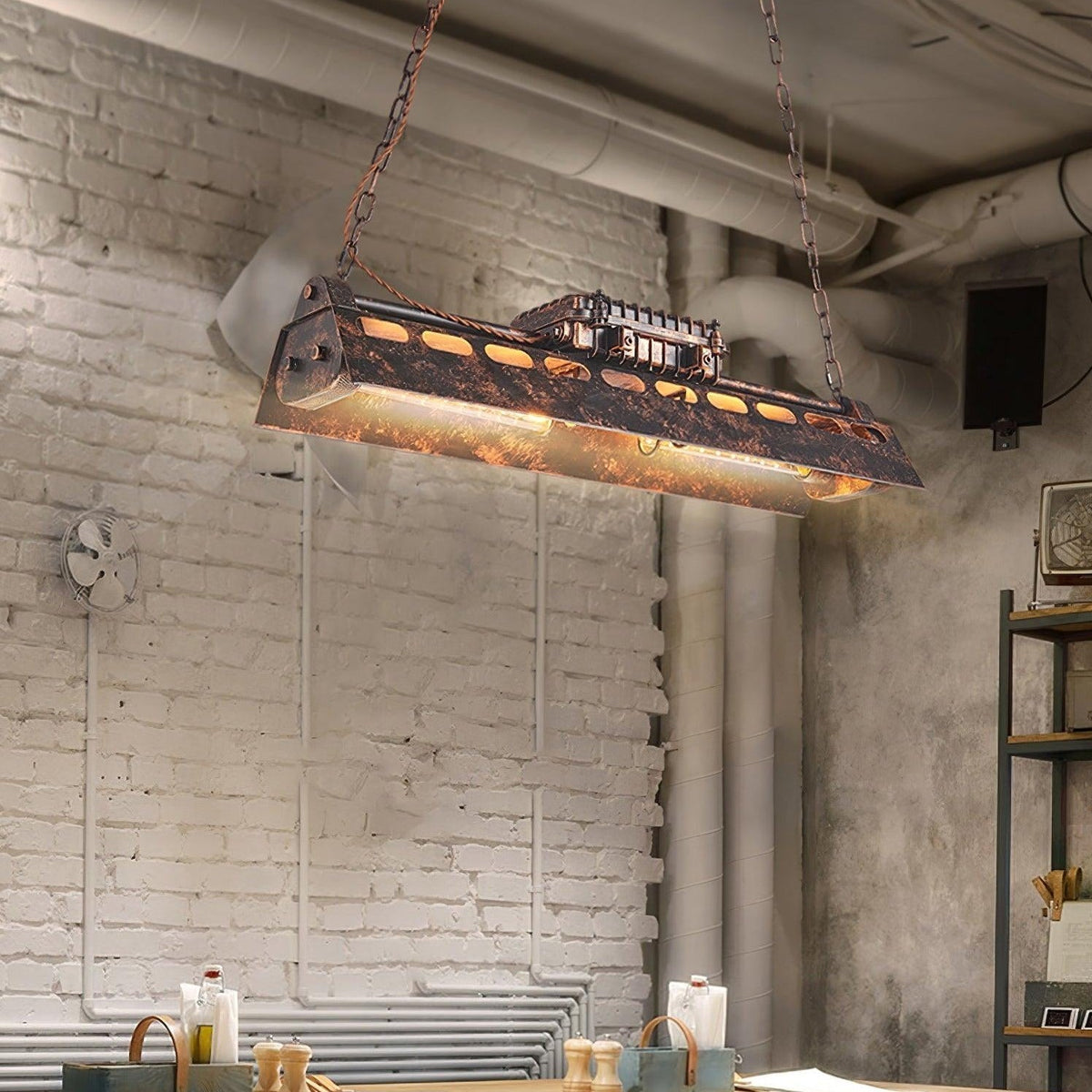 Rikelor Chandelier Industrial Steampunk