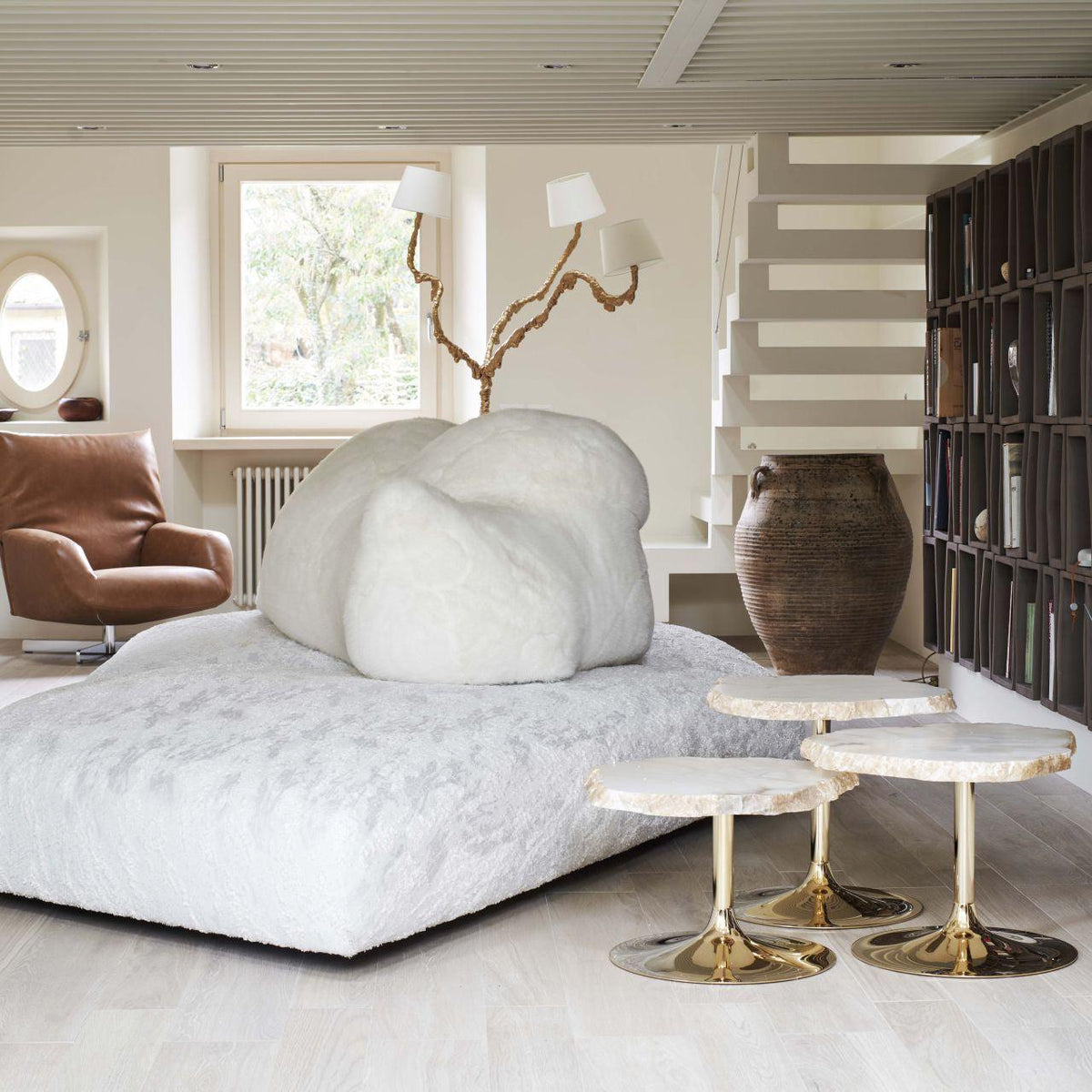 Dendria Triple-Arm Branch Sculptural Floor Lamp