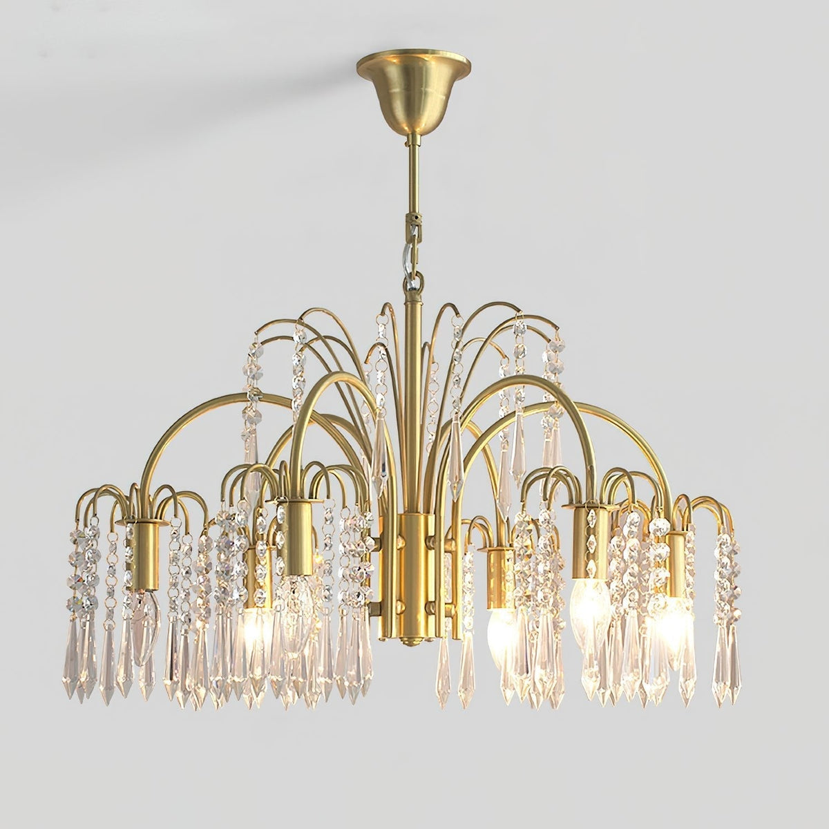 Selorora Chandelier Gold Crystal Isla Dawn Regal