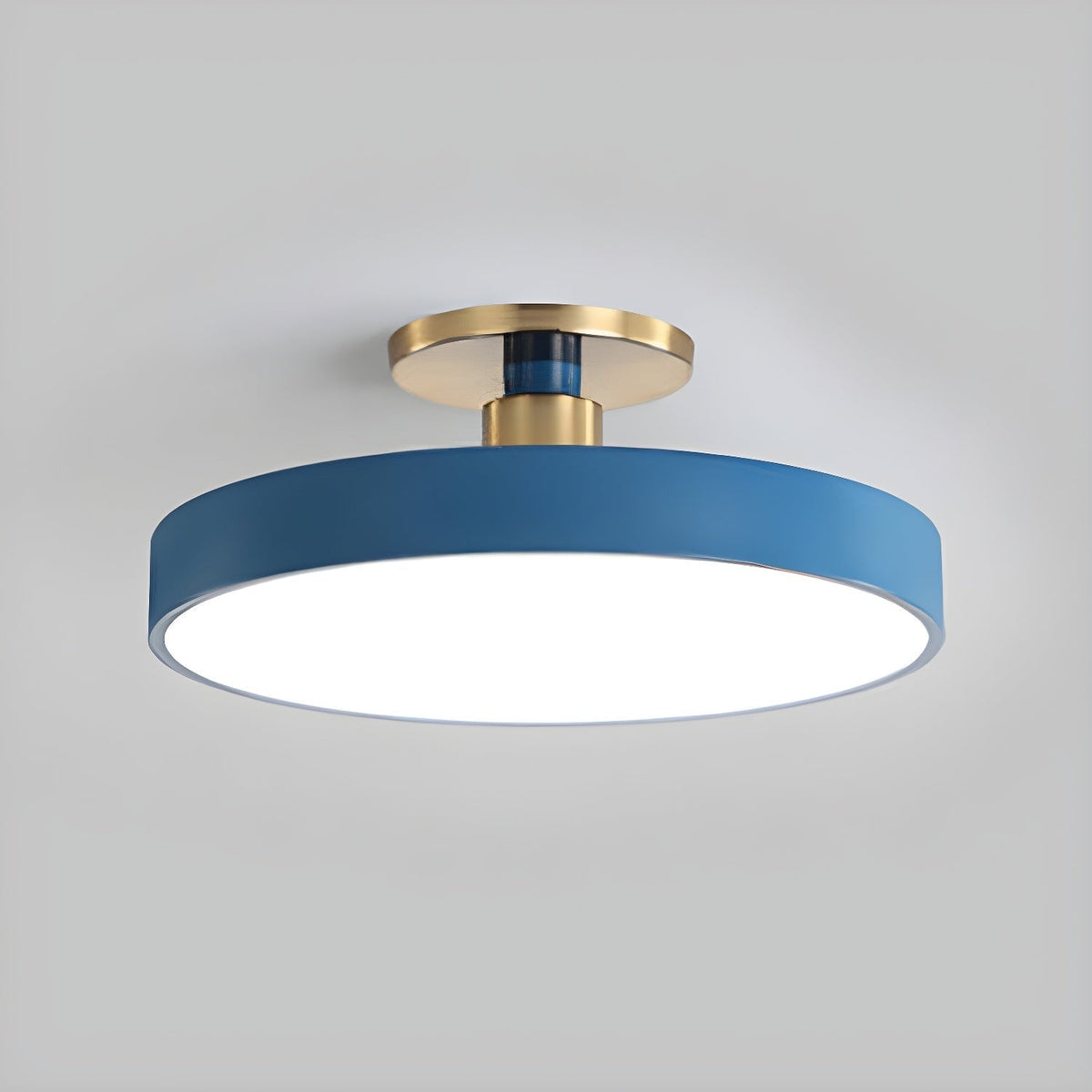 Aureiella Ceiling Lamp Flush Mount Black and Gold Modern