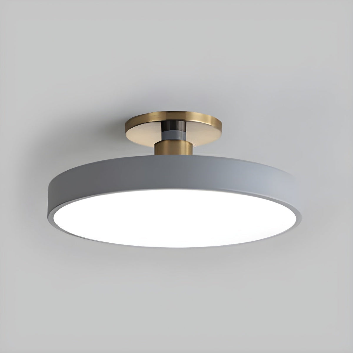 Aureiella Ceiling Lamp Flush Mount Black and Gold Modern