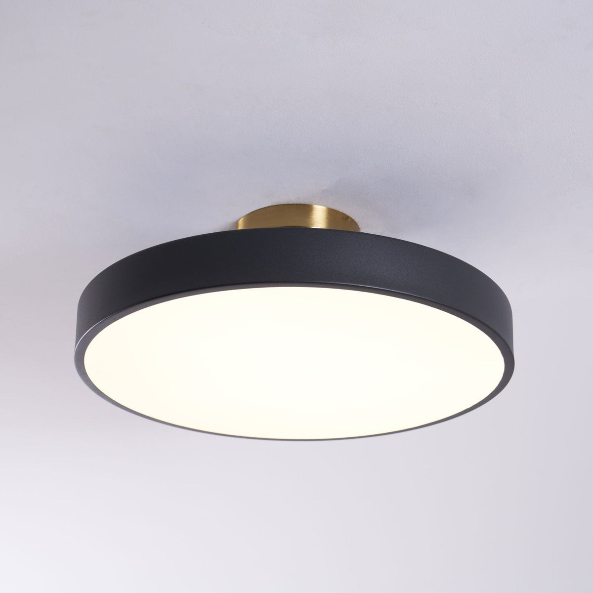 Aureiella Ceiling Lamp Flush Mount Black and Gold Modern