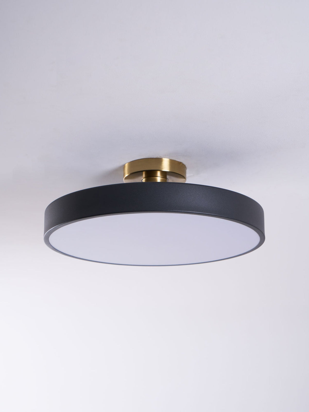 Aureiella Ceiling Lamp Flush Mount Black and Gold Modern