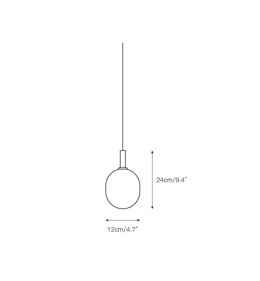 Lioreiella Horizontal Glass Pendant Lamp