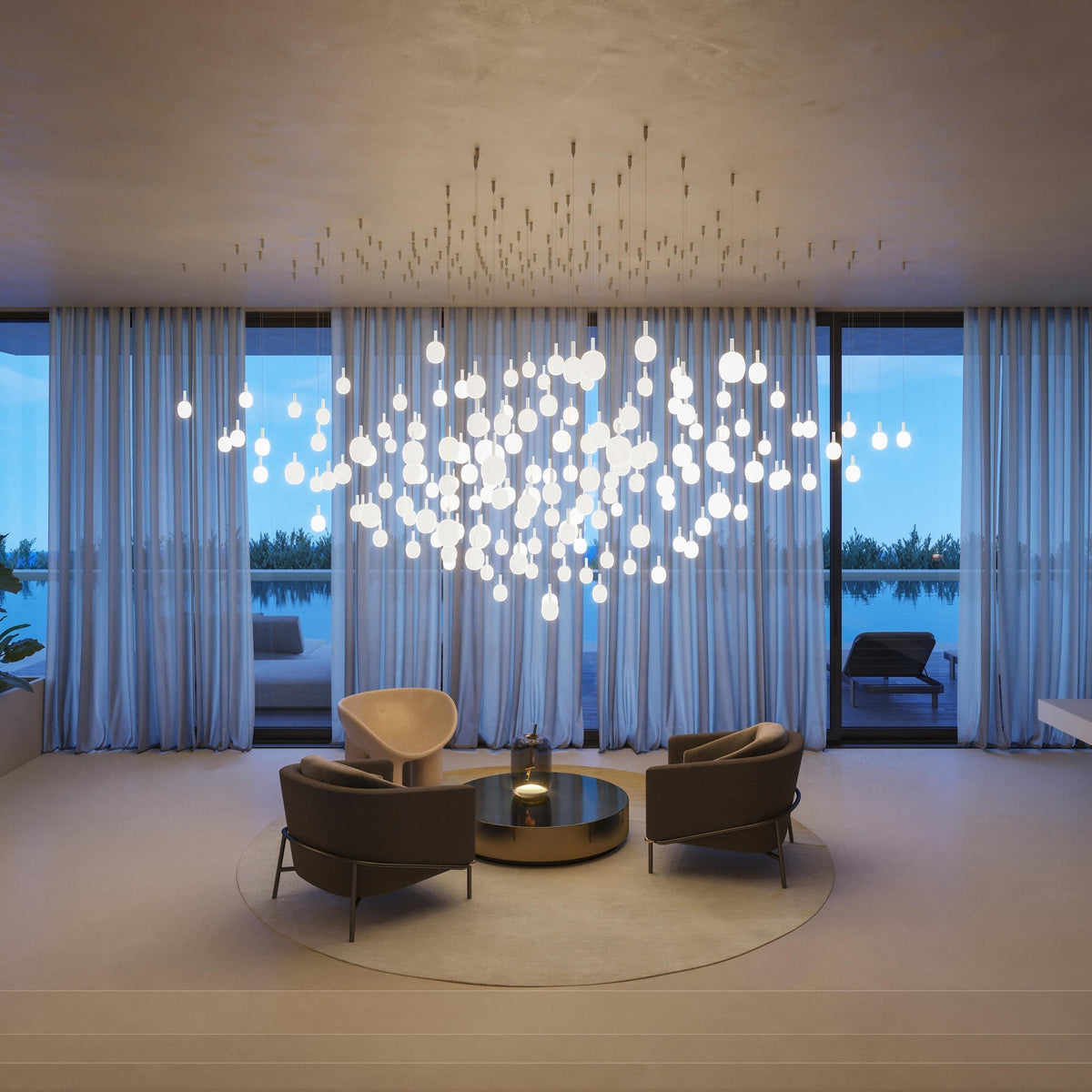 Lioreiella Horizontal Glass Pendant Lamp