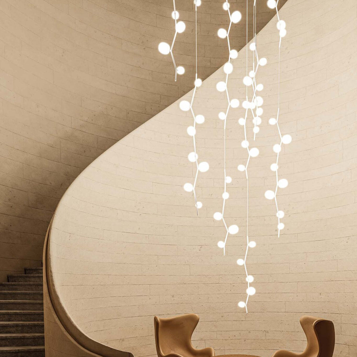 Velirena Vertical Glass Pendant Lamp