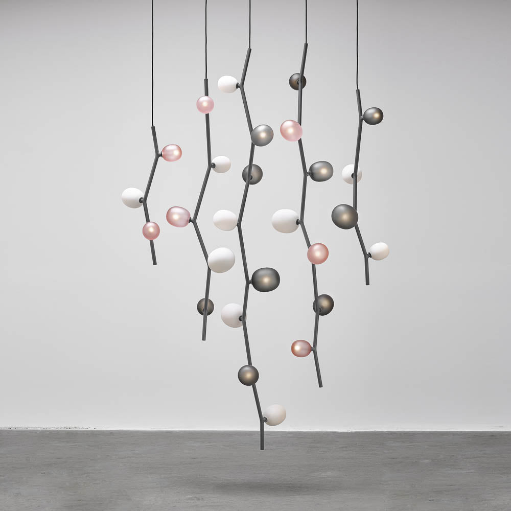 Velirena Vertical Glass Pendant Lamp