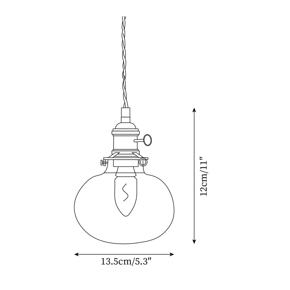 Kexo Clear Glass Pendant Light