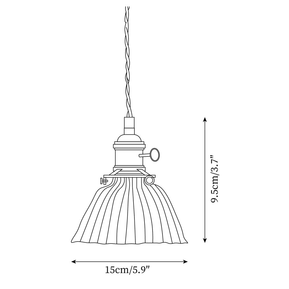 Kexo Clear Glass Pendant Light