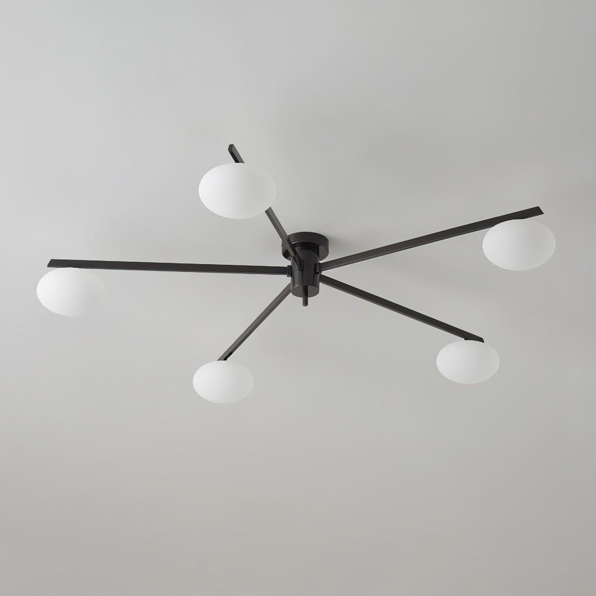 Lioraliella Ceiling Lamp Black White Glass