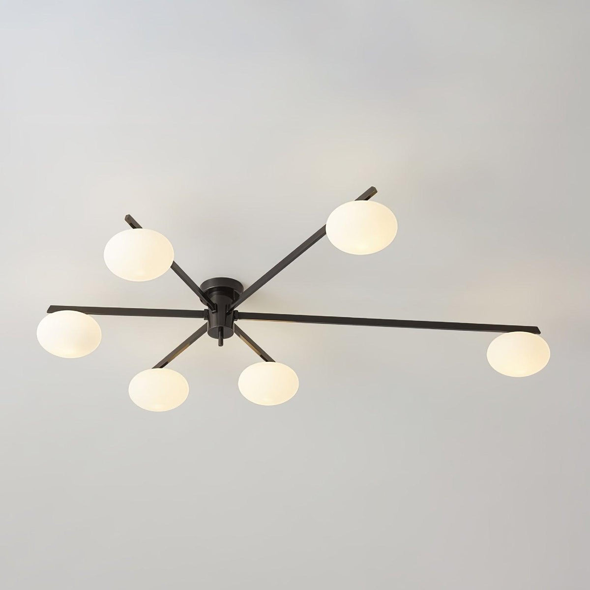 Jatolel Modern Glass Black Ceiling Light
