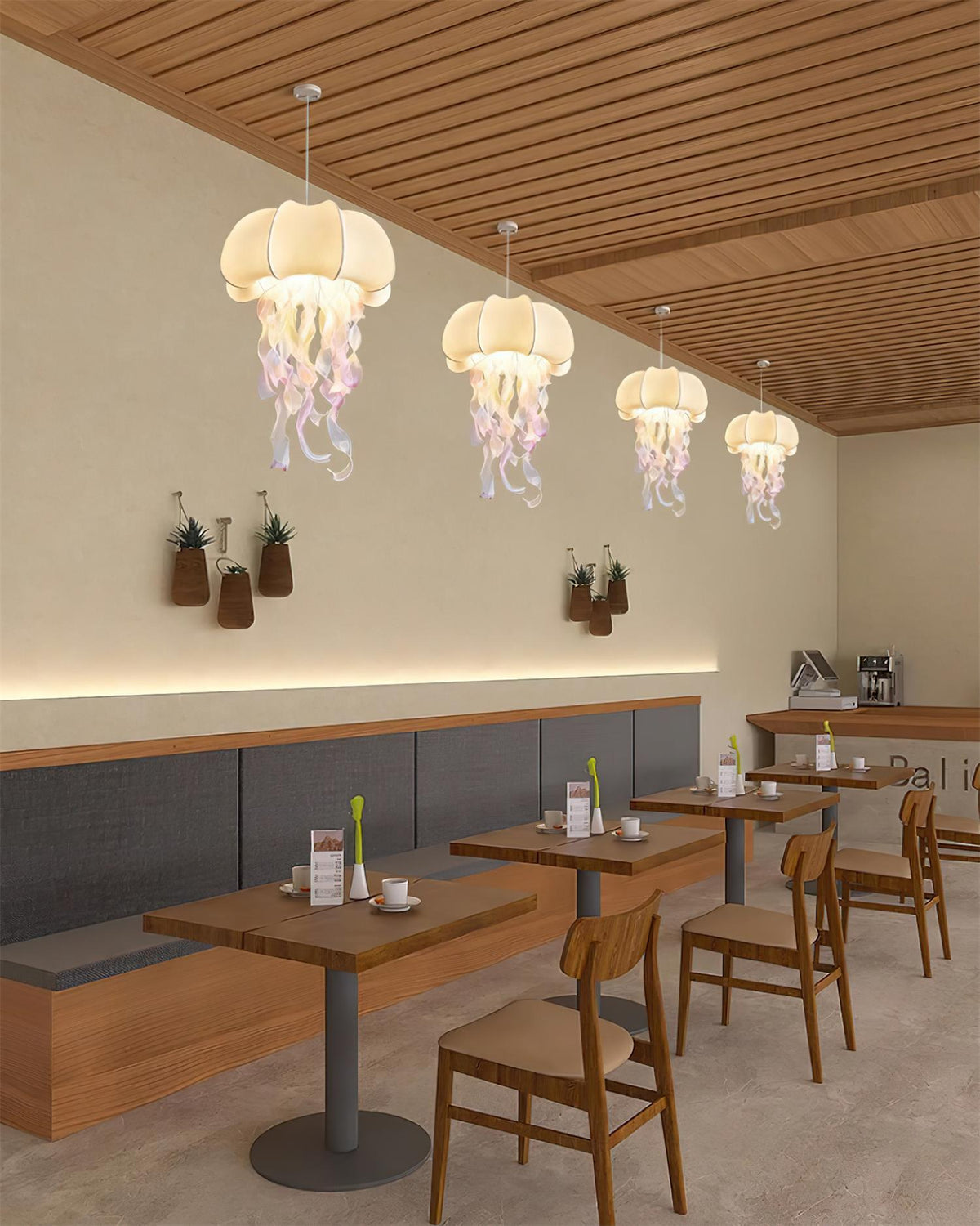 Avena Pendant Light with Iridescent Ribbons