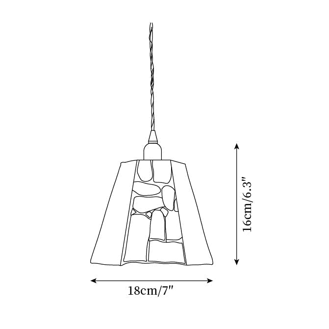 Fira Tiffany-Style Stained Glass Pendant Light