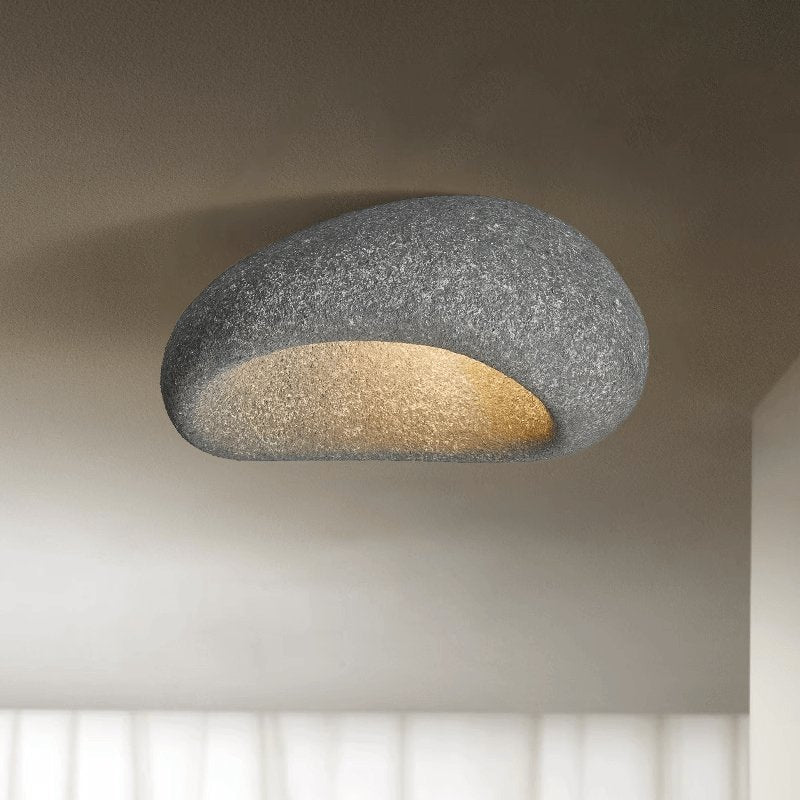 Rivenira Ceiling Lamp with Japanese Wabi-Sabi Moon