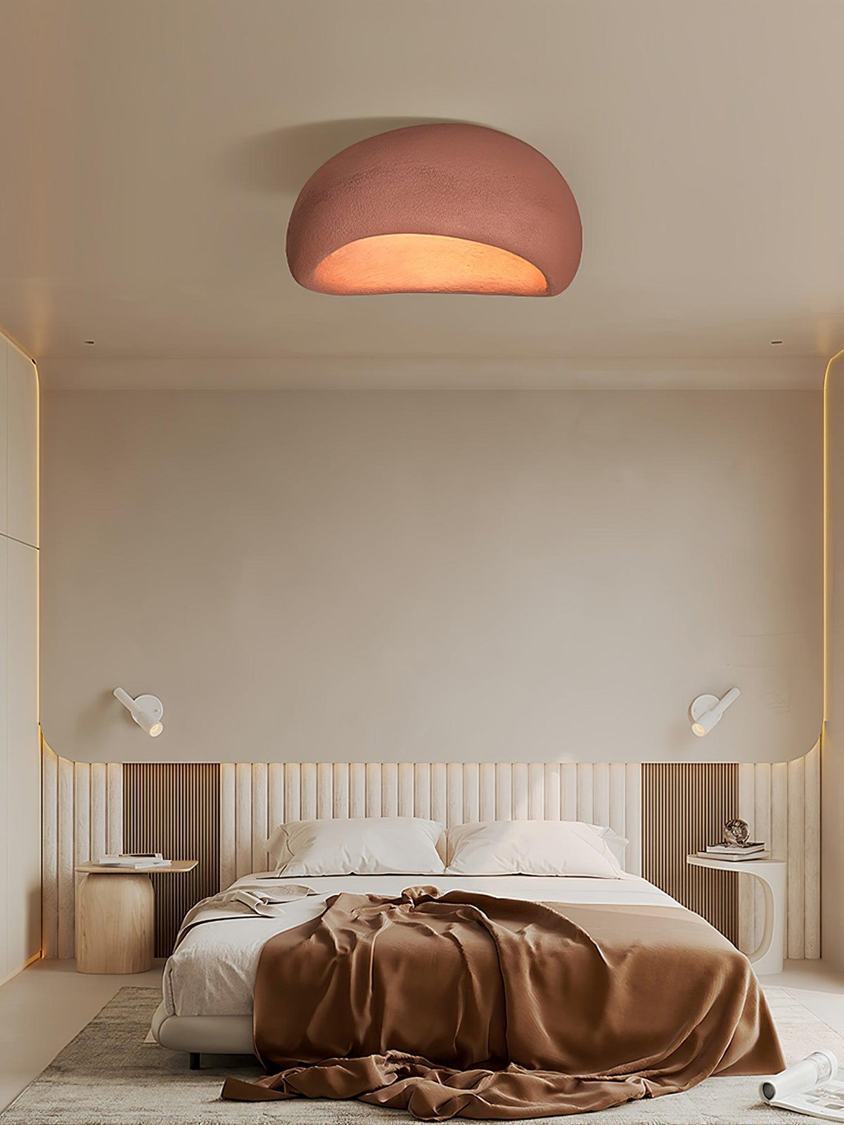 Rivenira Ceiling Lamp with Japanese Wabi-Sabi Moon