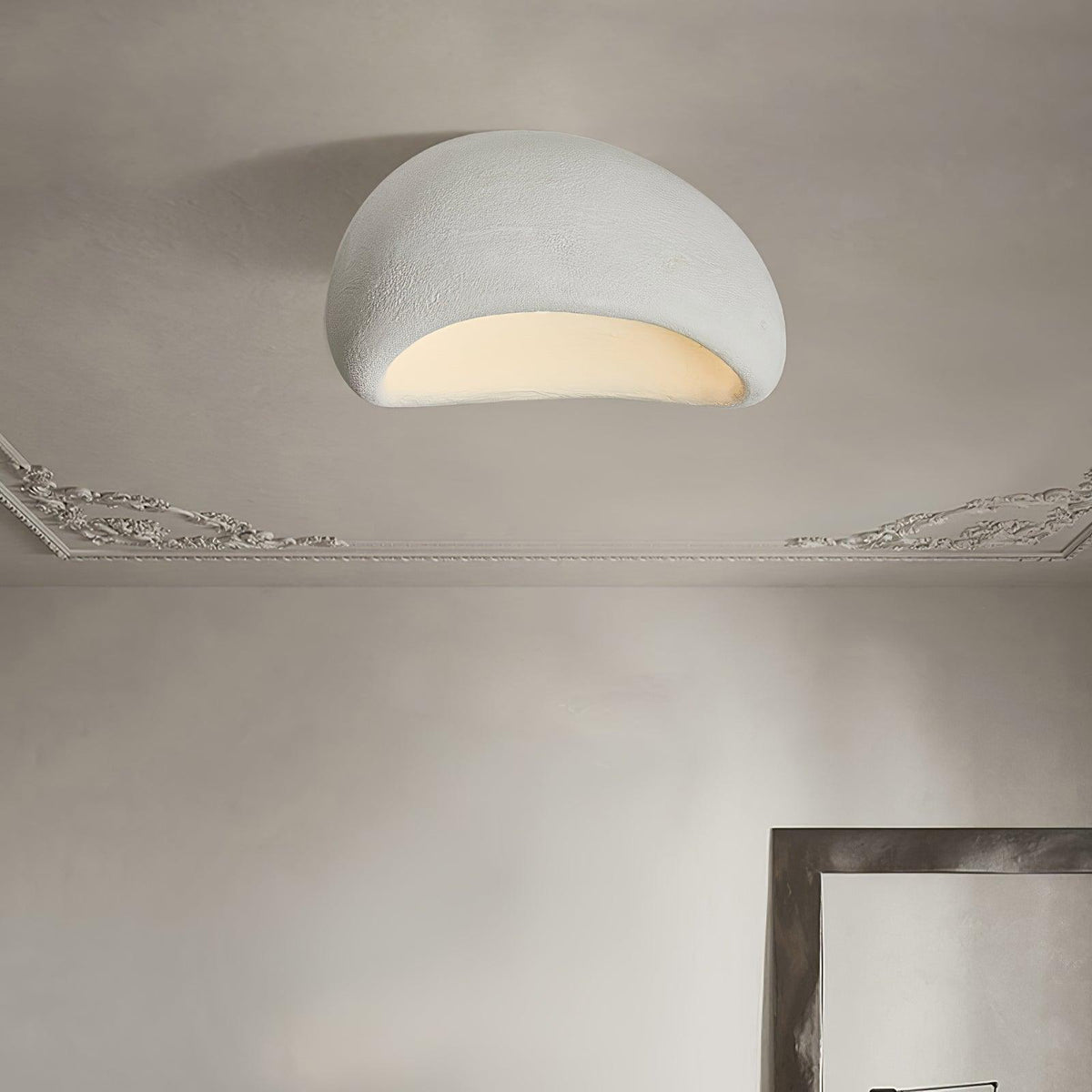 Rivenira Ceiling Lamp with Japanese Wabi-Sabi Moon