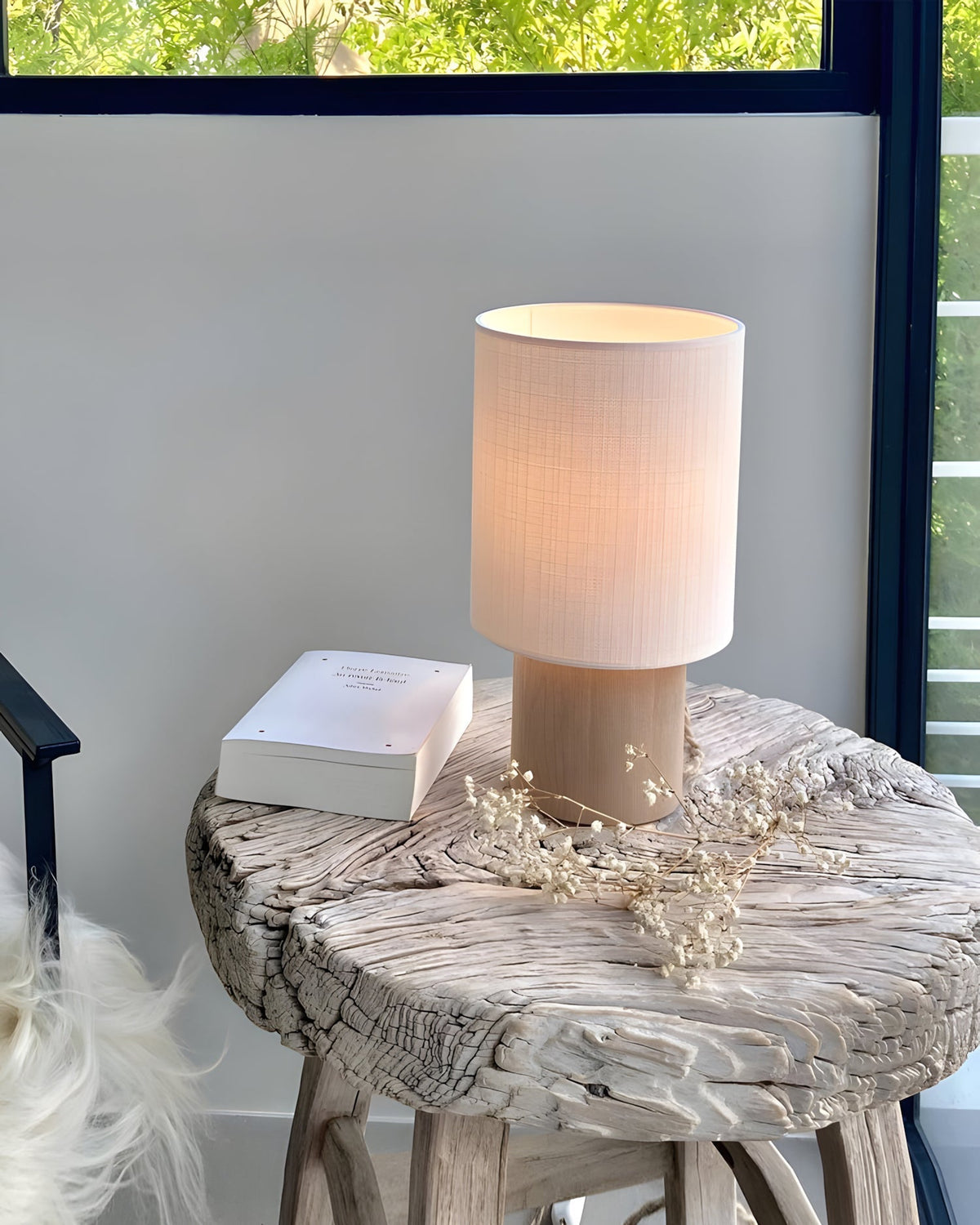 Alderielle Oak Table Lamp