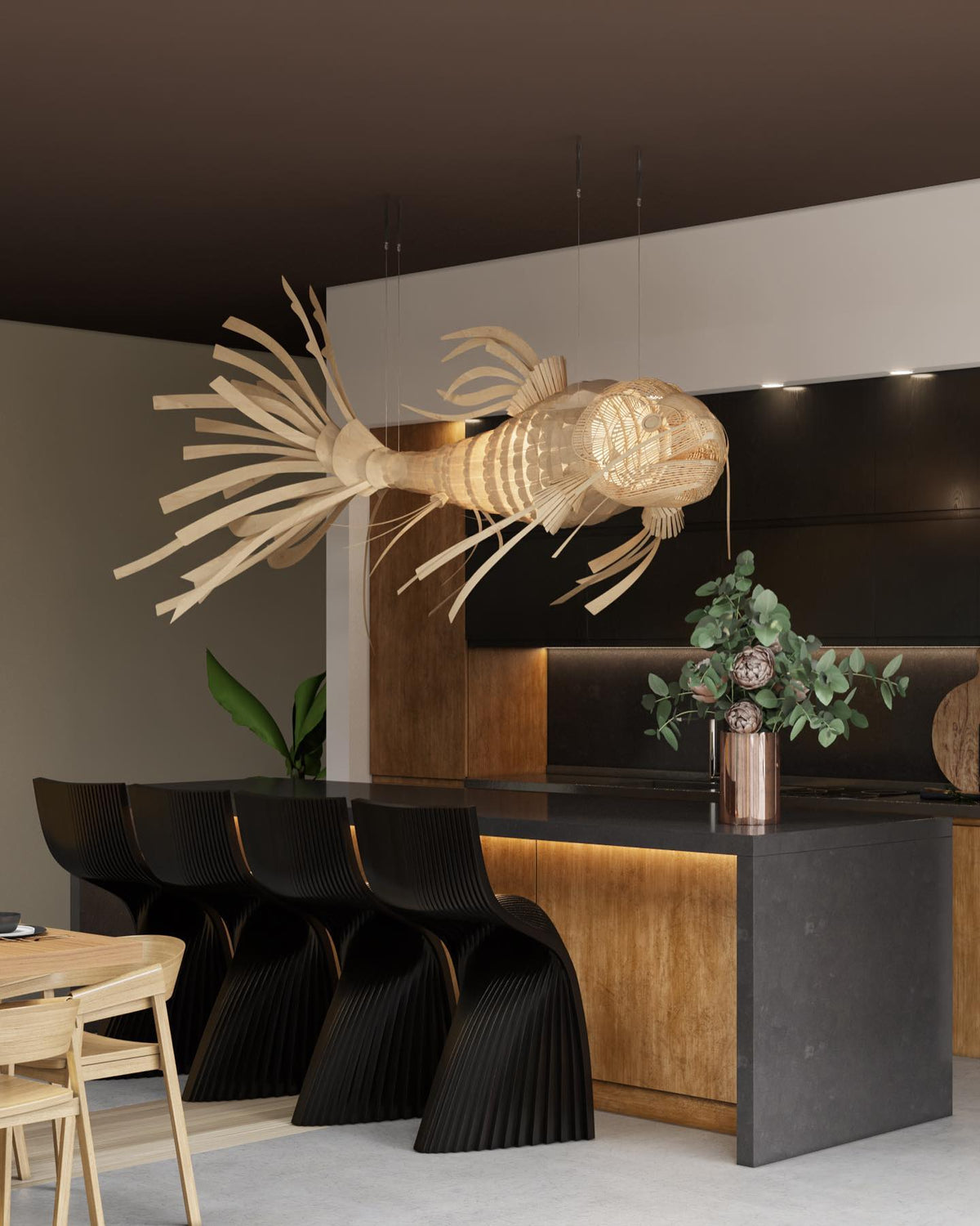 Sylaraine Wood Chandelier