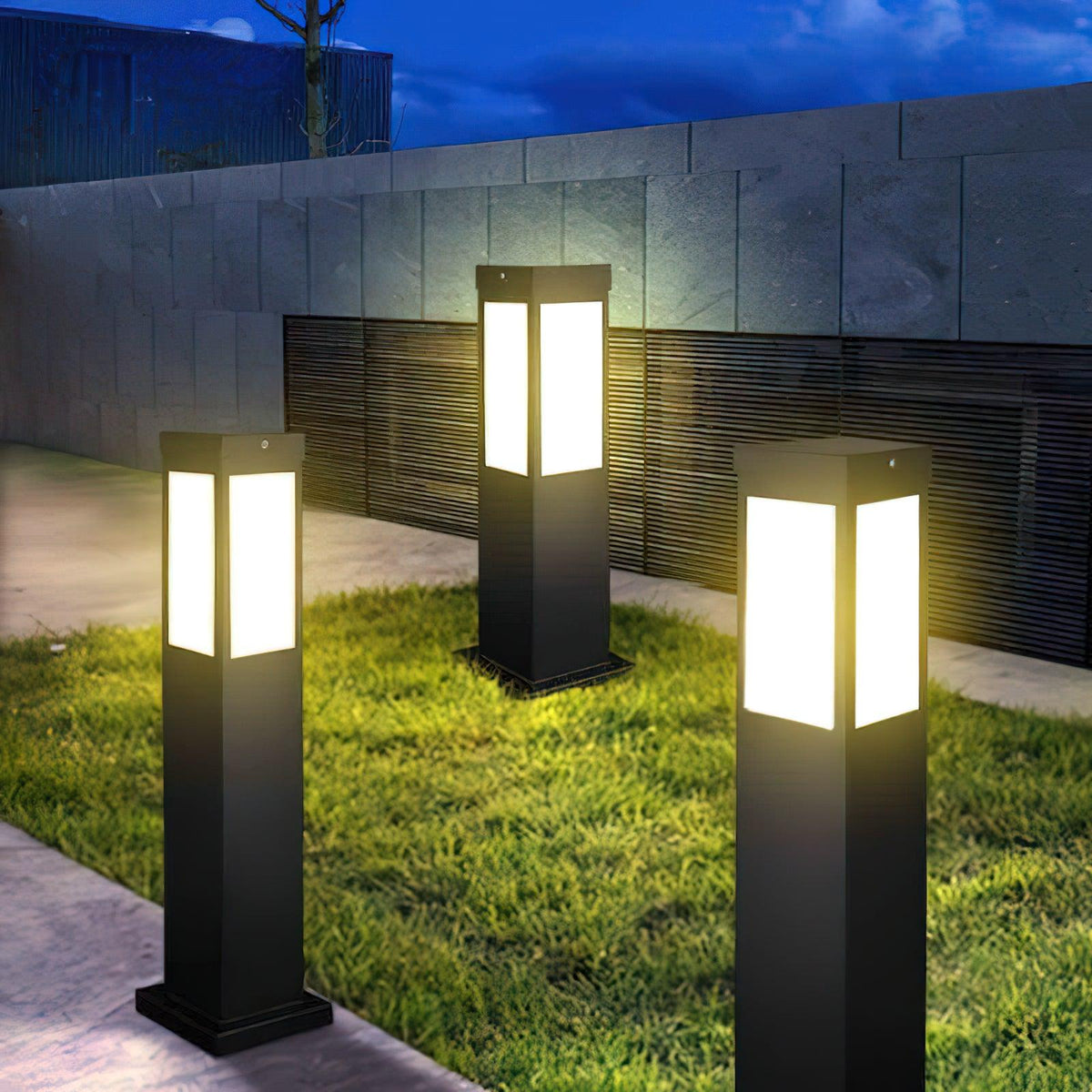 Saponed Bollard Solar Outdoor Light