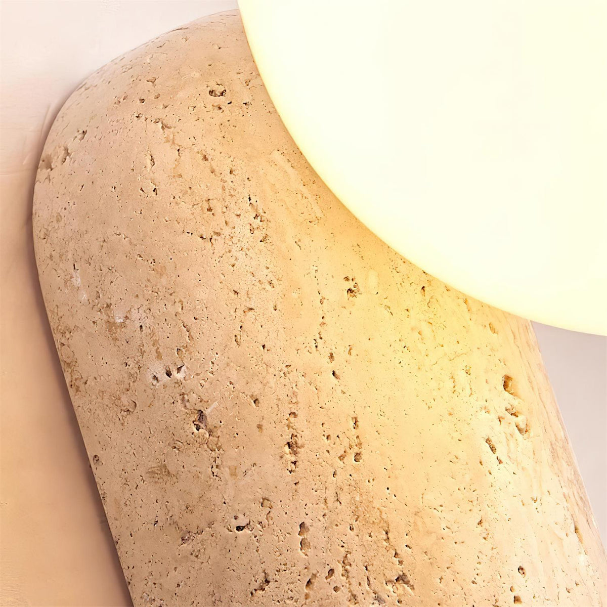 Tavelaria Wall Lamp Travertine Organic Serenity