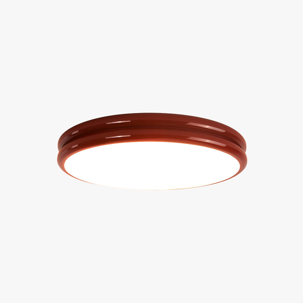 Gogikar Minimalism Colorful Flush Mount Ceiling Light Double-layered Design