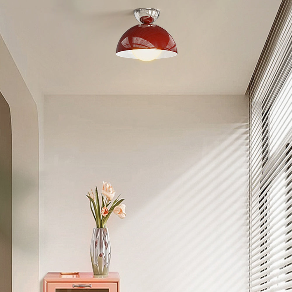 Horogar Simple Modern LED Flush Mount Ceiling Light Metal Balcony