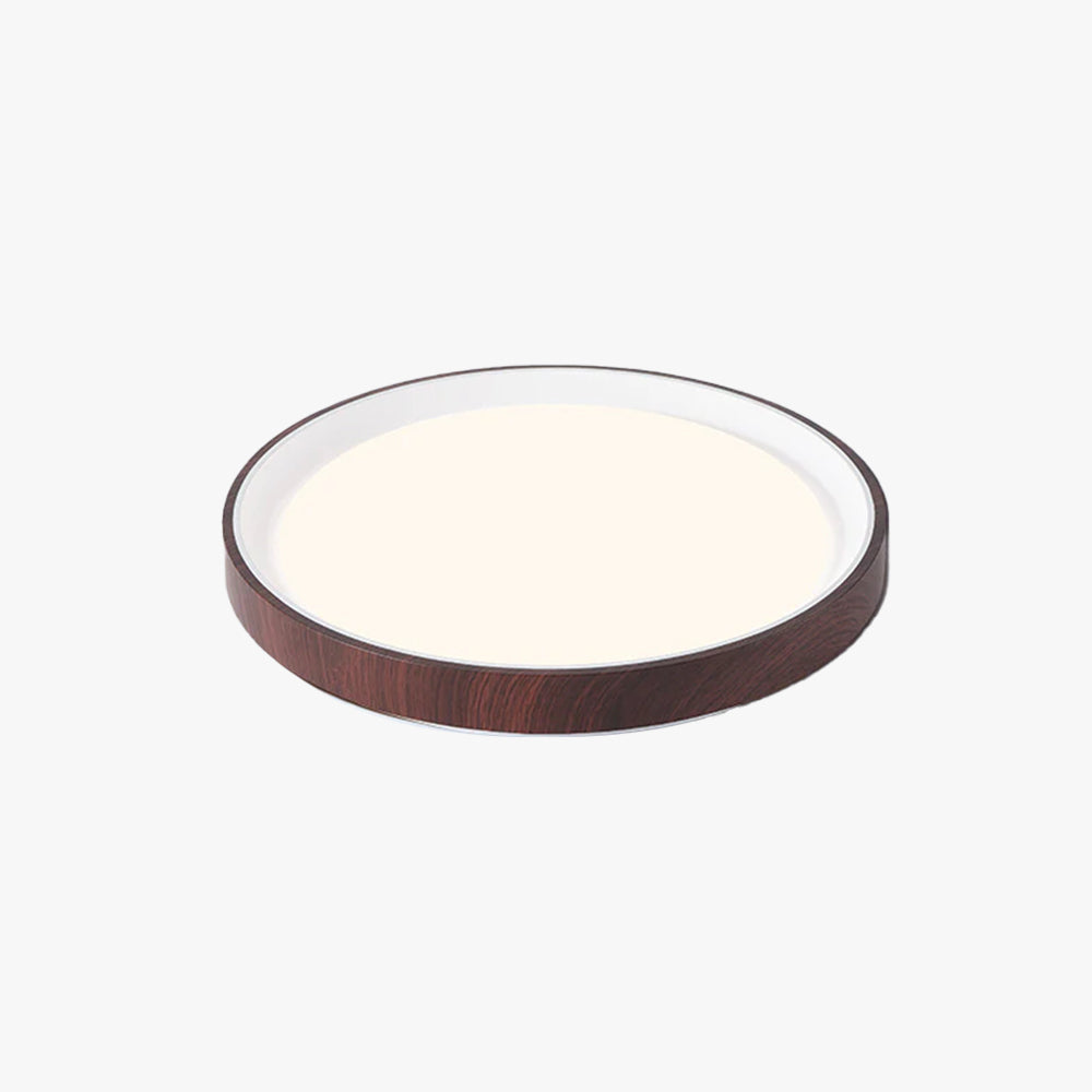 Zupikat Modern LED Flush Mount Ceiling Light White Wood Kitchen
