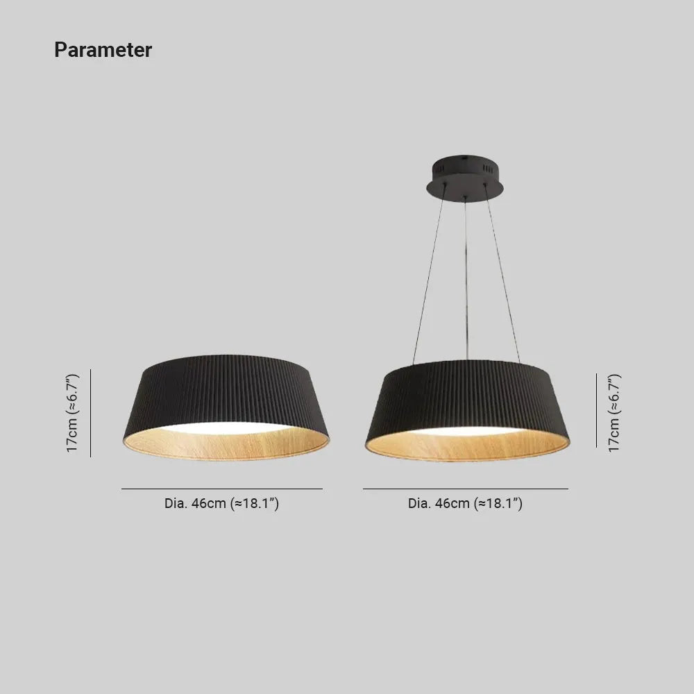 Pepikam Modern Pendant Light/Flush Mount Ceiling Light Drum-shaped