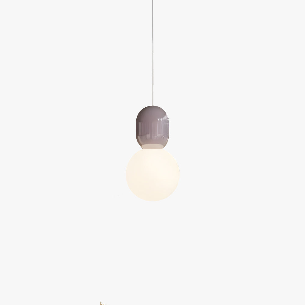 Wopamer Modern Minimalist Glass/Metal Pendant Light Dining Room