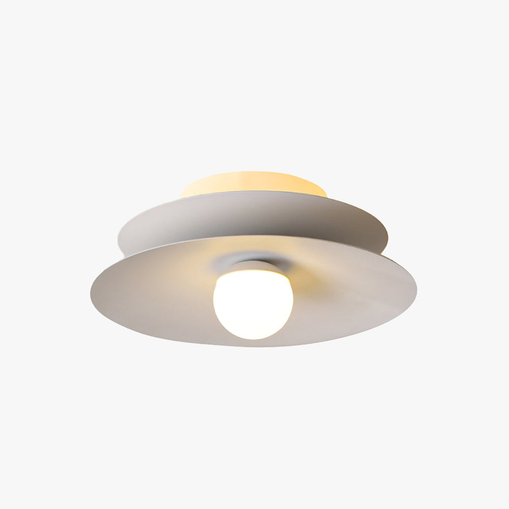 Mapegin Modern Flush Mount Ceiling Light White Red Black Metal Balcony