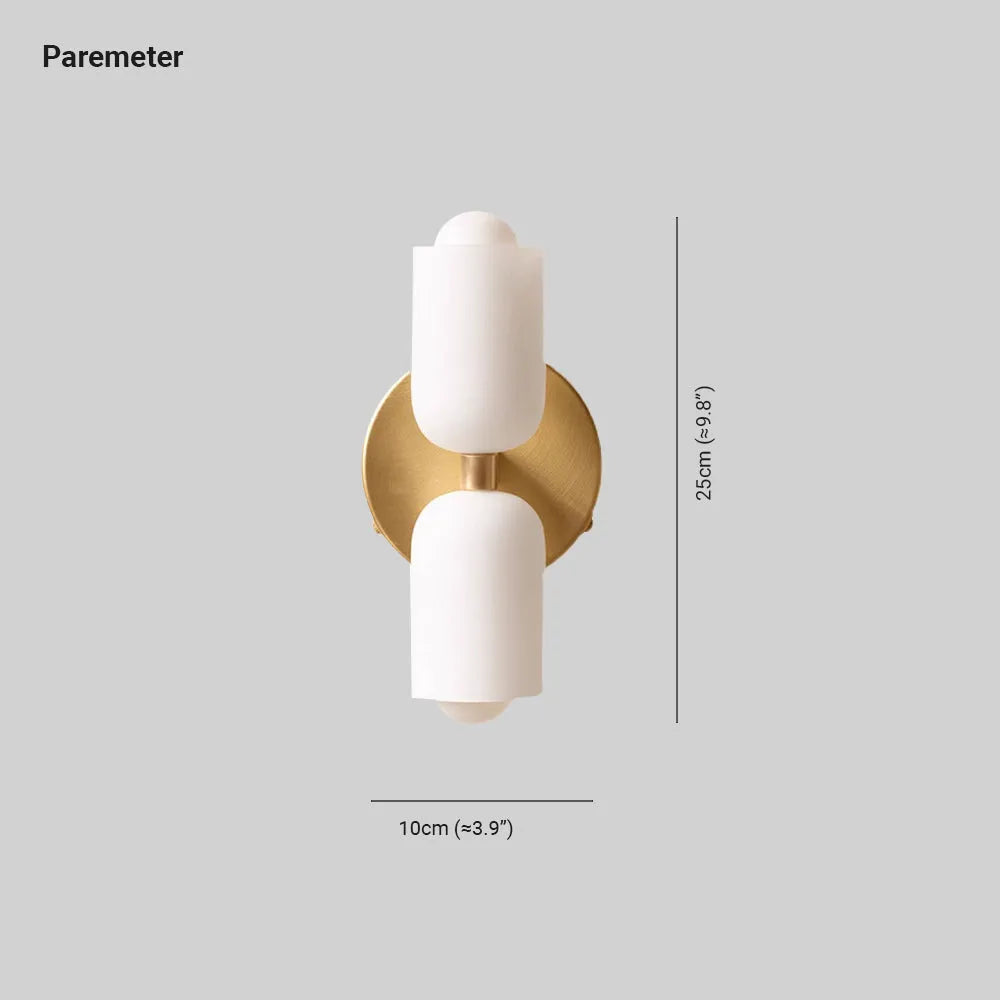 Bomimak Modern LED Indoor Wall Lamp Gold Black Living Room Bedroom