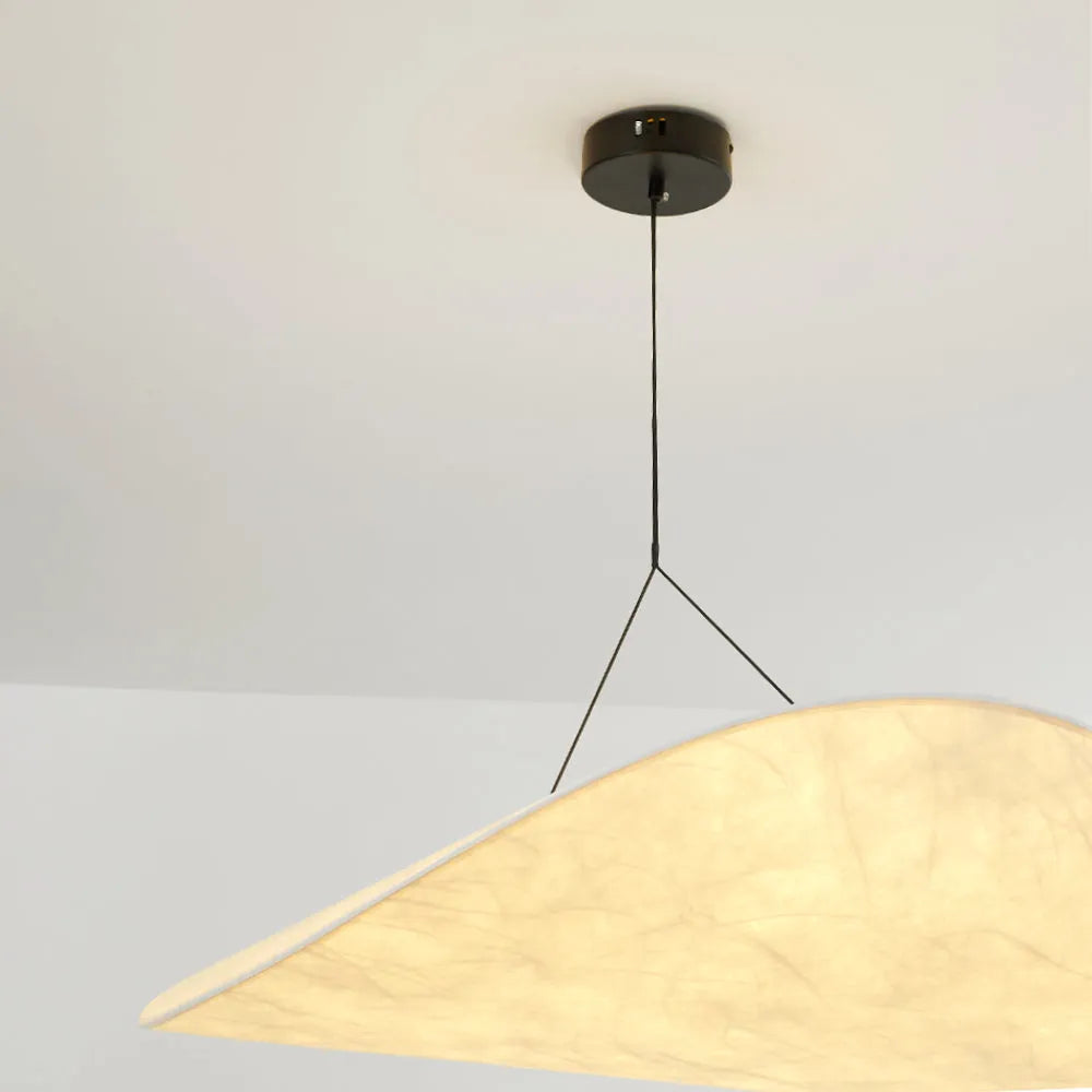 Subekode Vintage Art Deco Pendant Light Metal Silk White Living Room/Hall/Art Gallery