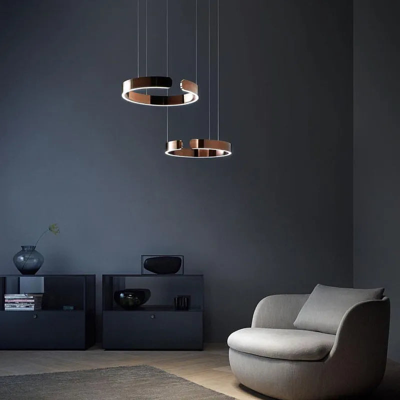 Soriel Pendant Light Luxury Minimalist LED Ring-Neutral Decor
