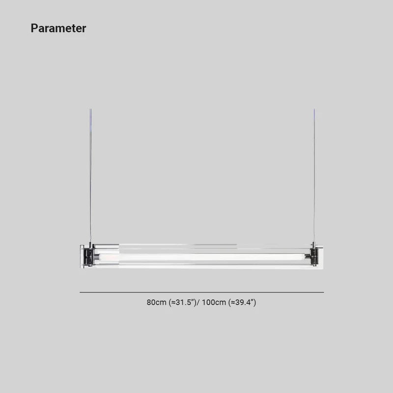 Wodopem Minimalist Linear Metal Pendant Light,White