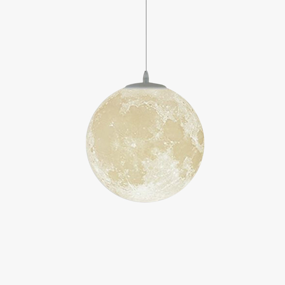 Huvopun Modern Fancy Moon Pendant Lamp Ornaments for Dining Room & Bedroom