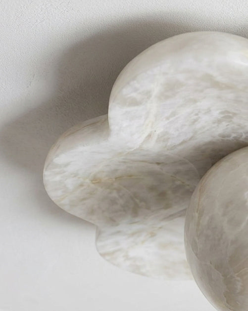 Nivereon La Fleur Alabaster Flush Mount