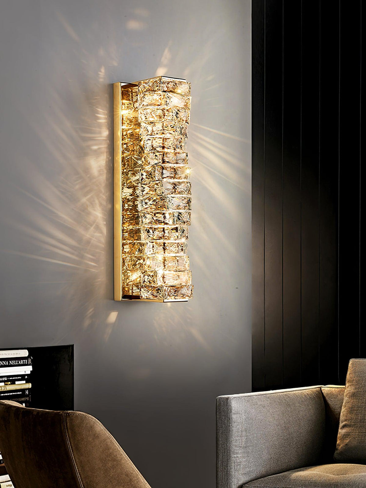 Ilvelia Postmodern Luxury Crystal Wall Light