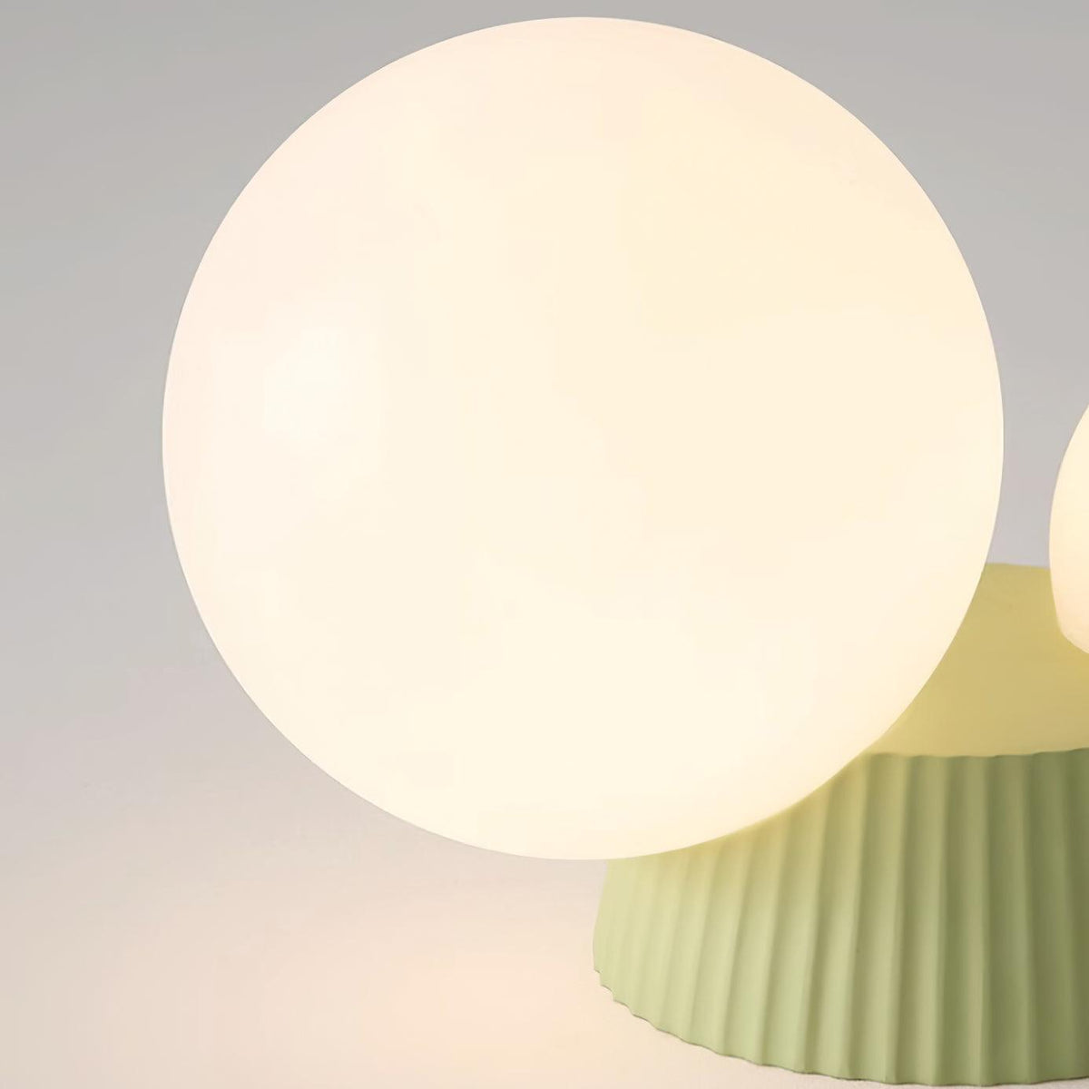 Tovae Ceiling Light Playful Asymmetry with Dual Frosted Glass Globes