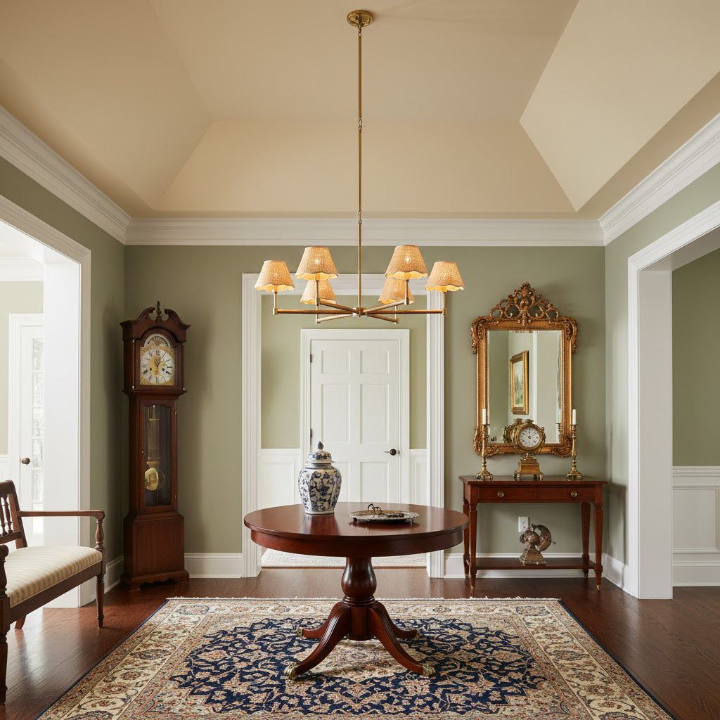 Larkspur Modern Brass Chandelier