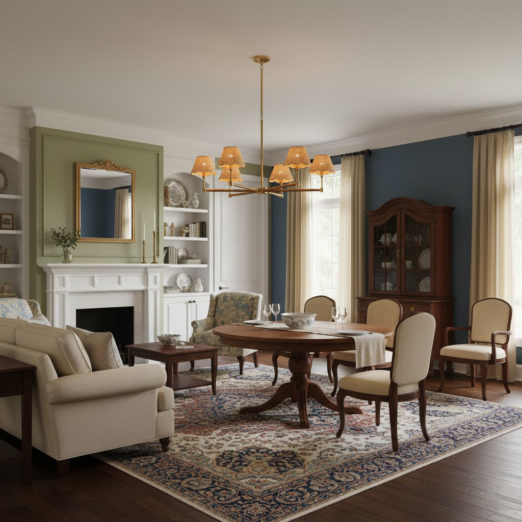 Larkspur Modern Brass Chandelier