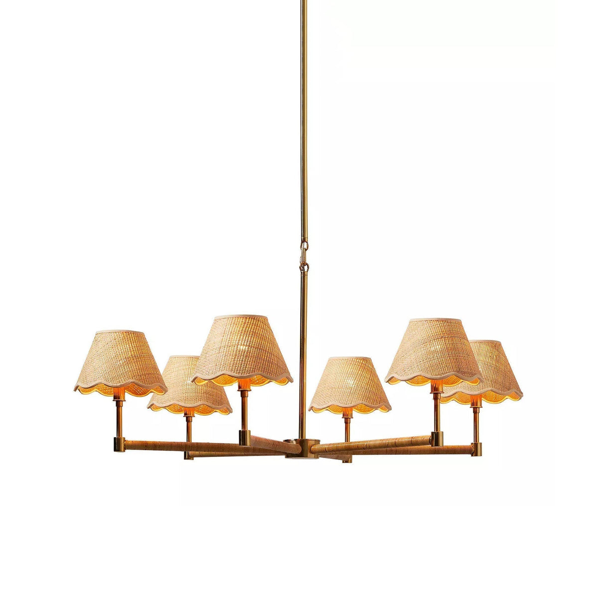 Larkspur Modern Brass Chandelier
