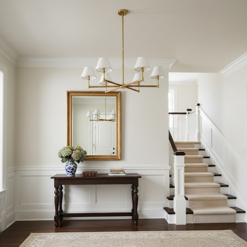Larkspur Modern Brass Chandelier