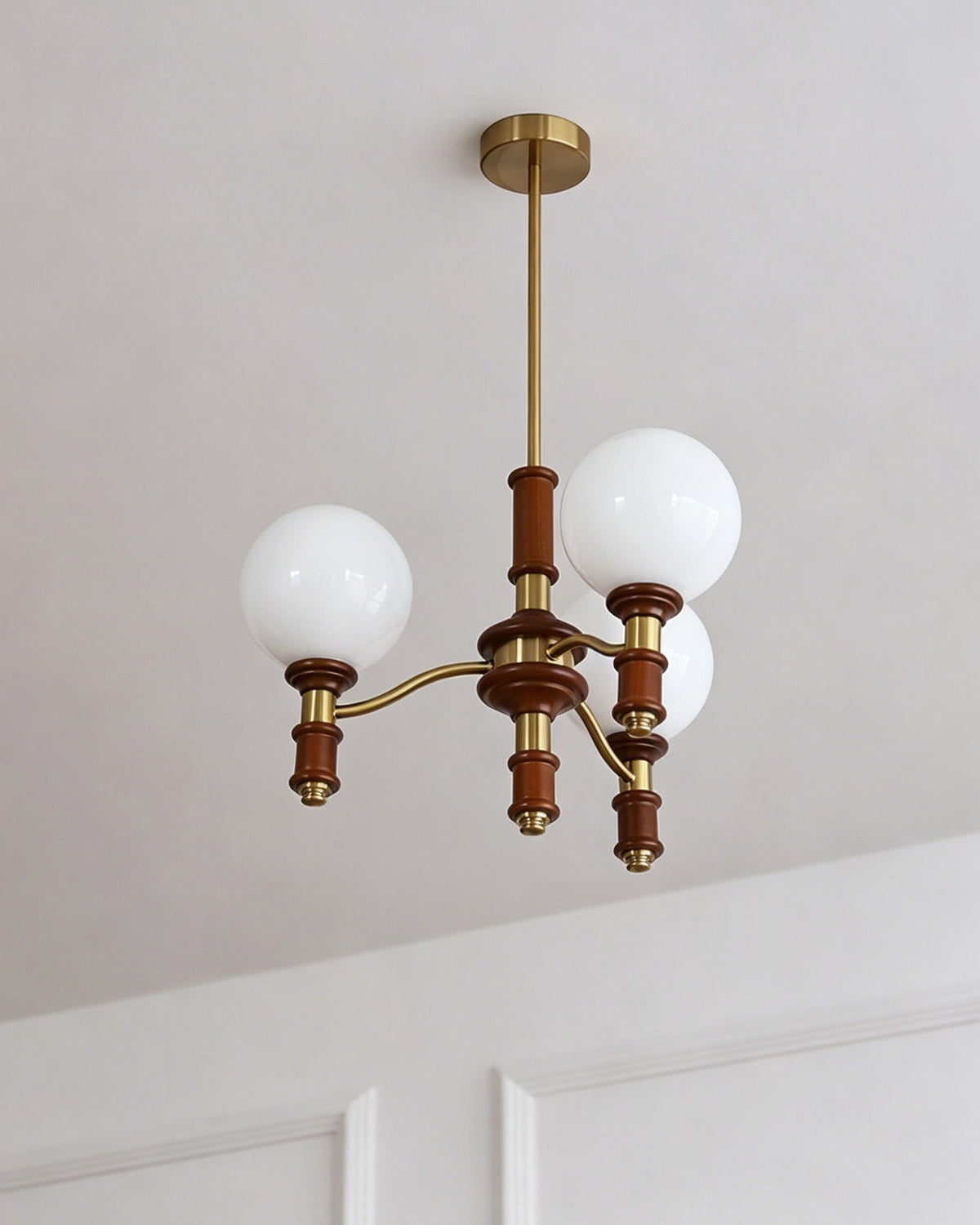 Laurelhurst Walnut Globe Chandelier