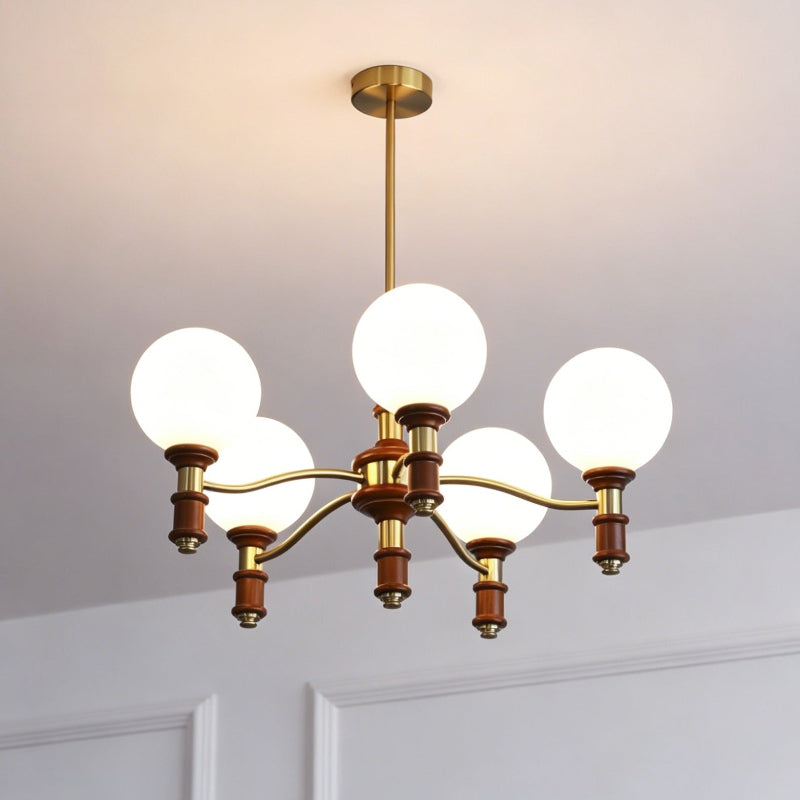 Laurelhurst Walnut Globe Chandelier