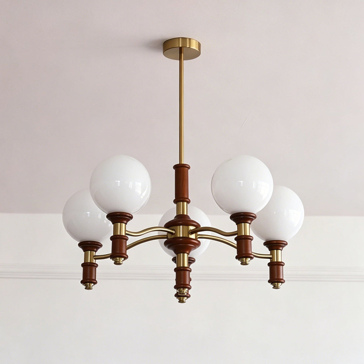 Laurelhurst Walnut Globe Chandelier