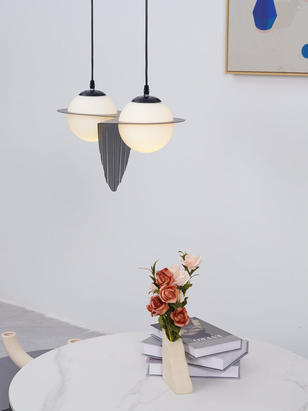 Irenol Black Contemporary Pendant Lamp