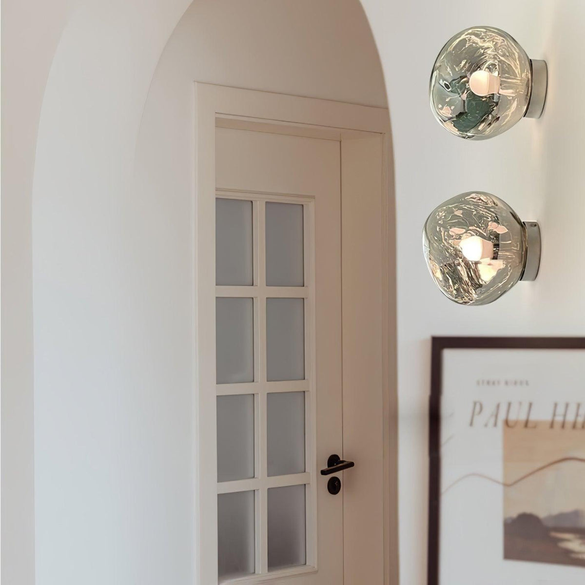 Leni Amber Glass Wall Lamp